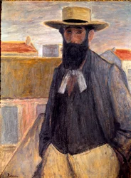 Aristide Maillol（1861-1944）の肖像。ヨージェフ・リップル・ロナイ（1861-1927）の絵画
