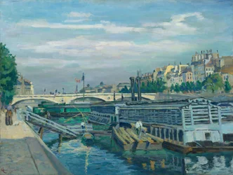 ルイ・フィリップの橋、1875年。