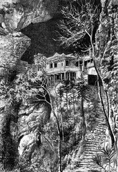 府中府の南、1分に元旦の仏教僧院、c1890