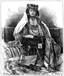 Ouledネイルダンサー、アルジェリア、c1890