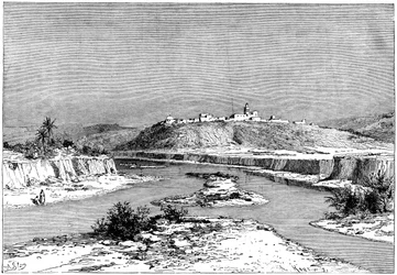 Mejez-el-Bad、c1890の上のSlugiaのMejerda