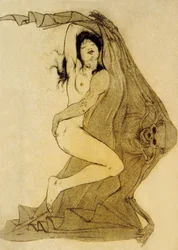 レフルールデュマルのイラスト、シャルルボードレールの詩、1899年