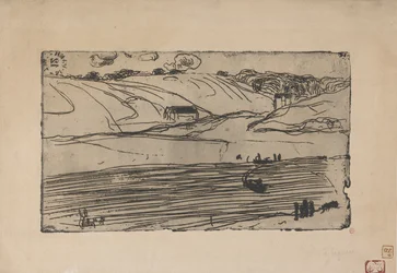 La Peche (釣り) 1893 (エッチング & ルーレット)