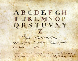 表紙：「1814年のフランスのアルファベット・ブック」（シャルル・プランテ・ファイン・アーツ社刊