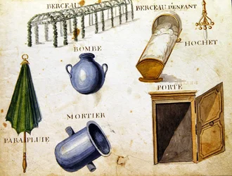 シャルル・プランテ・ファインアーツ社の「1814年のフランスのアルファベット・ブック」からの挿絵