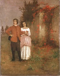 アーノルド・ベックリンと妻