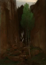 狭い峡谷の春、1881