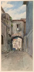 住宅街の狭い通り