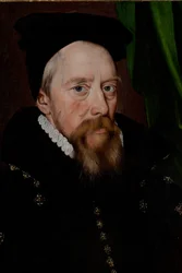 ウィリアム・セシル、バーリー卿（1520-1598）、1575年頃（パネルに油彩）