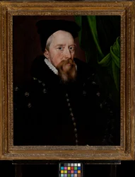 ウィリアム・セシル、バーリー卿（1520-1598）、1575年頃（パネルに油彩）