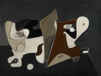 Nighttime, Enigma and Nostalgia, c.1933-34 (óleo sobre tela montado em painel)