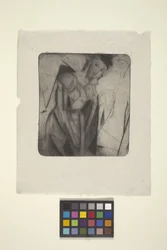 Figure In Glass (ドライポイント)