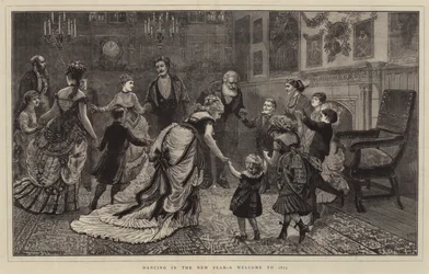 新年のダンス、1873年へようこそ