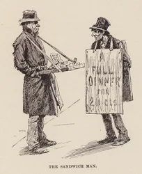 サンドイッチマン（エングレーヴィング）