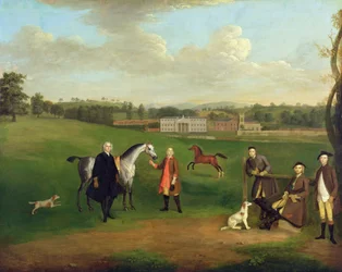 リーク・オーケバー、ジョン・アレン牧師、チェスター船長、スタッフォードシャーのオーケバー・ホールでc。 1785