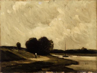 ポートチェスター近郊（油彩・キャンバス）