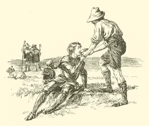 サー・カリドア、礼儀の騎士、露骨な獣の探求（エングレービング