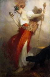 「バッカンテ」 アーサー・ハッカー（1858-1919）作 1913年