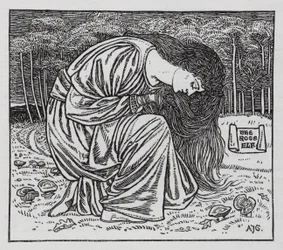 ハンス・クリスチャン・アンデルセン：ローズ・エルフ（リトグラフ