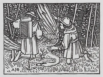 ハンス・クリスチャン・アンデルセン「旅の仲間」（リトグラフ