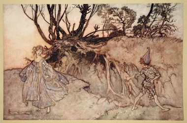なんと今精神！ウィザーシェイクスピア作「真夏の夜の夢」の挿絵、1908年