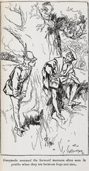 Ilustração de Ganimedes de As You Like It.