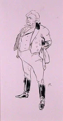 トーマス・インゴールズビー著「The Ingoldsby Legends, or Mirth and Marvels」（1898年発行）のイラスト「The Wedding Day」（ペン＆インク