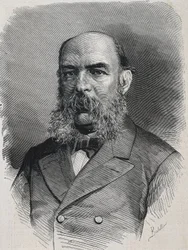 アマドール・デ・ロス・リオス、ホセ（1818-1878）。イギリスの歴史家、神話学者。「La Ilustracion Espanola y Americana.エングレーヴィング。
