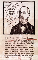 BECQUEREL Antoine Henri フランスのエンジニア、物理学者、ノーベル賞受賞者：肖像画