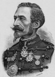 フランスのシャルル・ラゴン・ド・バンジュ大佐（1833-1914）大砲、彫刻の発明家