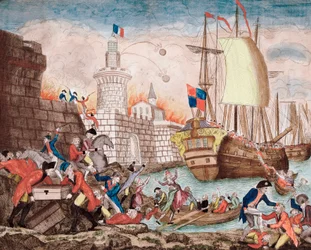 ラ・テロール：1793年9月から12月までのトゥーロン包囲戦（エングレーヴィング）