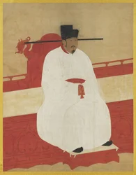 宋英宗皇帝肖像（1032-1067） 絹本著色・掛軸