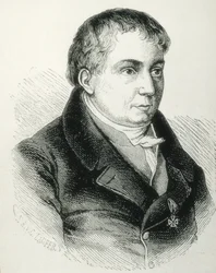 シュレーゲル、フリードリヒ・フォン（1772-1829）。ドイツの詩人、批評家、学者。ドイツ・ロマン主義の批評家。エングレーヴィング