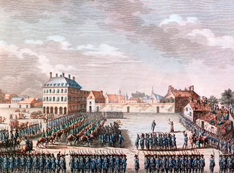 ヴァンデ戦争 : 3月29日、ヴァンデ軍総司令官フランソワ・アタナーゼ・ド・シャレット・ド・ラ・コントリーの銃撃戦