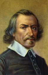 英国人医師サー・ウィリアム・ハーヴェイの肖像（1578-1657年