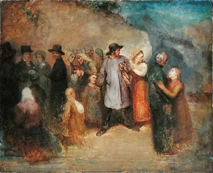 出エジプト記のシーン、1858年頃