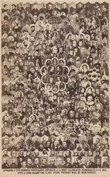 最も有名な人物の 500 枚以上の写真ポートレート 1864年。