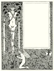 サロメ」のタイトルページのデザイン（エングレービング