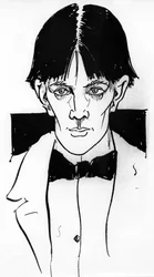 自画像：オーブリー・ヴィンセント・ビアズリー（1872-1898）イギリスのイラストレーター・作家
