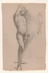 男性ヌード、正面から