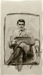 自画像、描画