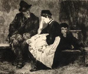 「La Rue a Londres」のイラスト、パブ。 G. Charpentier et Cie、1884年