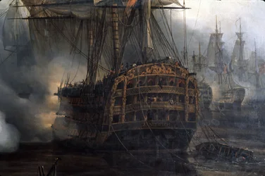 トラファルガーの戦い（詳細）、オーギュスト・エティエンヌ・フランソワ・メイヤー（1805-1890）作