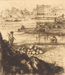 ドックマン、ラ ガール ル ドバルデュールの桟橋、ケ ドゥ ラ ガール、1894 年。