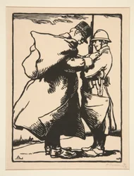 Le G?n?ral Joffre d?core (General Joffre Decorates)、La Guerre de 1914、最初のシリーズ、no. 12