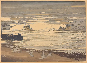 Unfurled Waves, Flood of September 1901 (Les lames deferlent,maree de Septembre 1901)