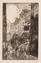 La Biévre、Les Gobelins、Saint-Séverin: サン・セヴラン地区: Rue des Prêtres Saint-Séverin
