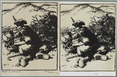 待ち伏せのアルピン、1914年。