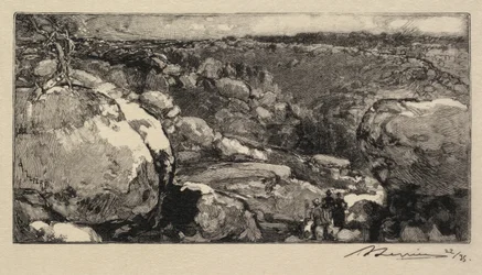 Fontainebleau Forest：The Cirque of Long-Rocher LaForétde Fontainebleau ...、1908年発行。