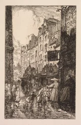 La Biévre、Les Gobelins、Saint-Séverin: サン・セヴラン地区: Rue des Prêtres Saint-Séverin